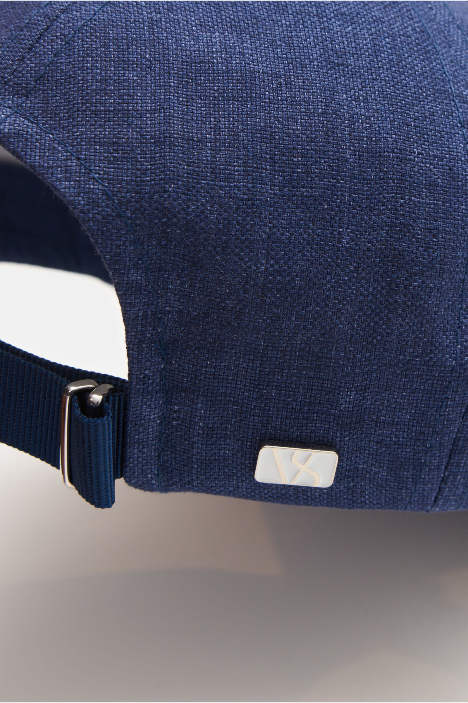 Varsity Headwear Leinen Baseball-Cap dunkelblau meliert