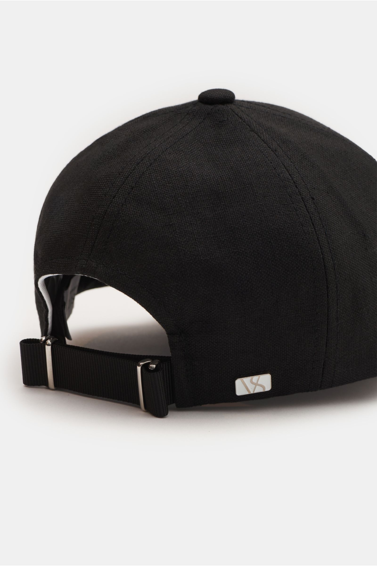 Varsity Headwear Leinen Baseball-Cap schwarz