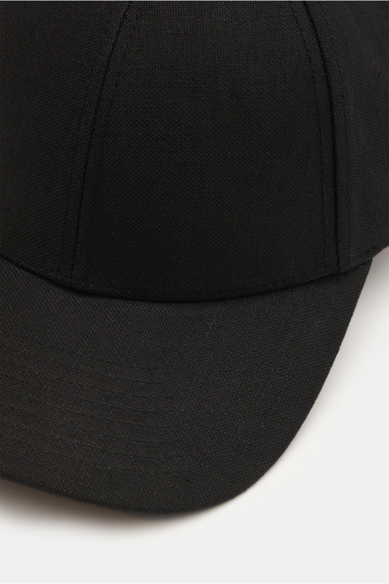 Varsity Headwear Leinen Baseball-Cap schwarz