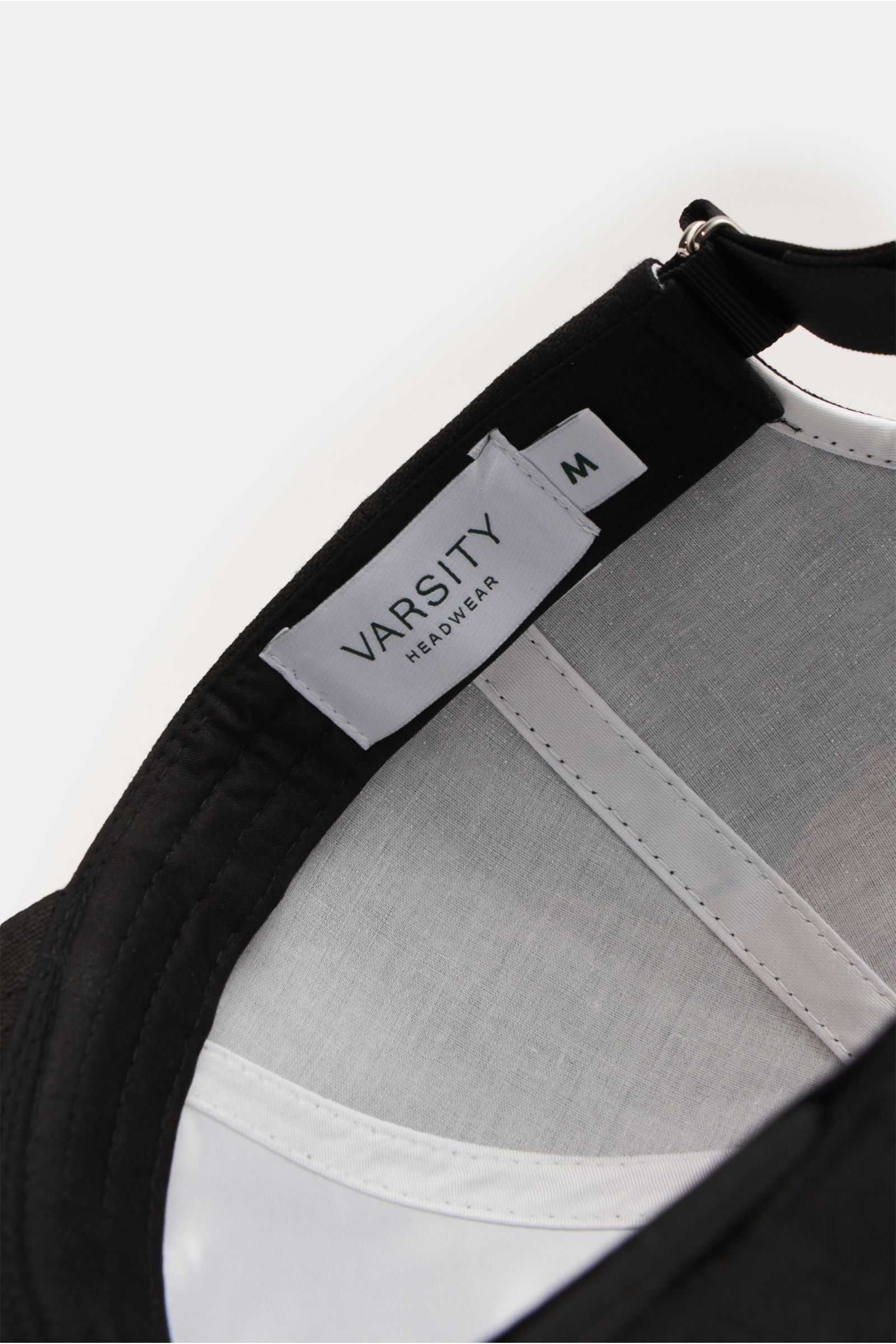 Varsity Headwear Leinen Baseball-Cap schwarz