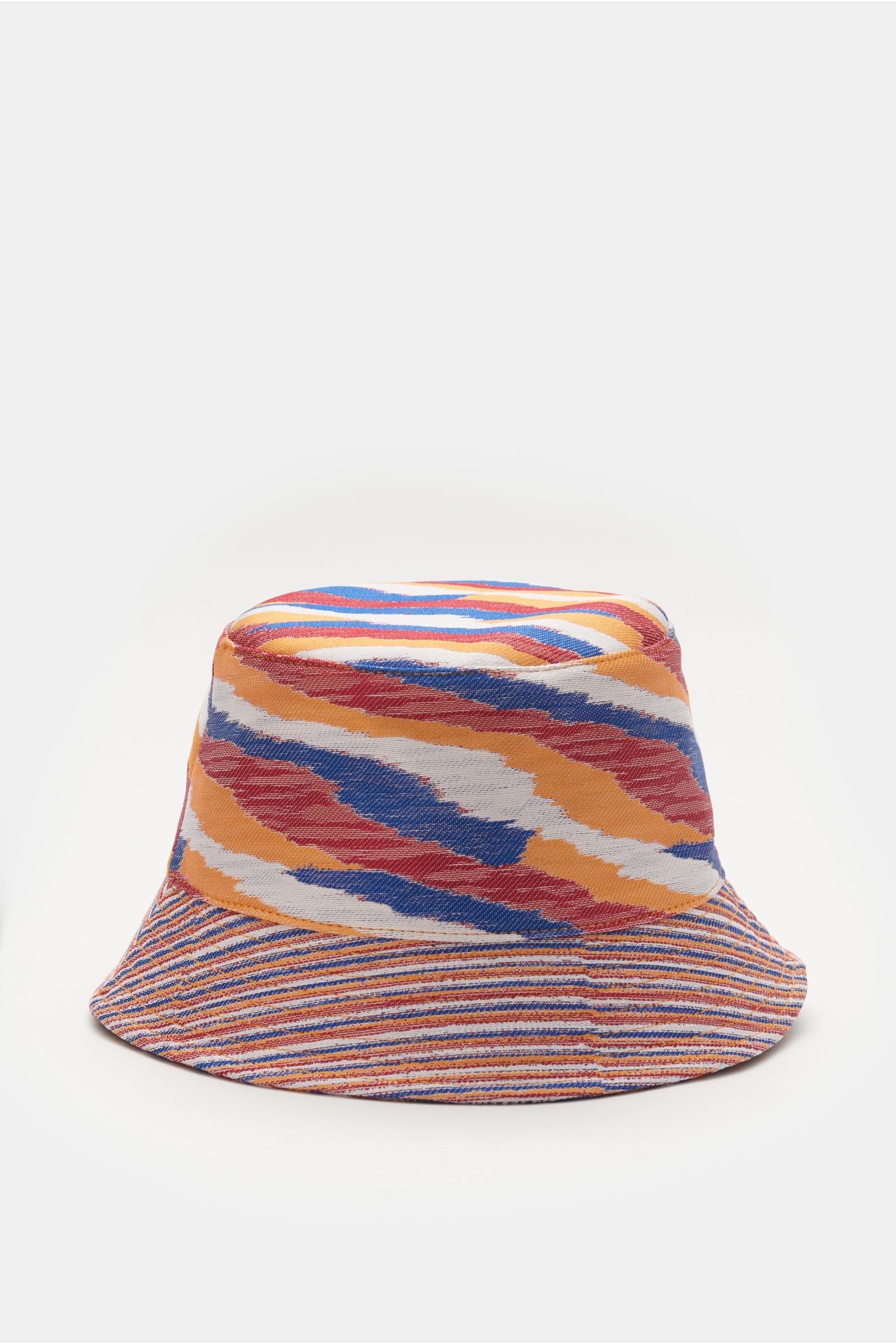 Bucket hat white/red/blue patterned