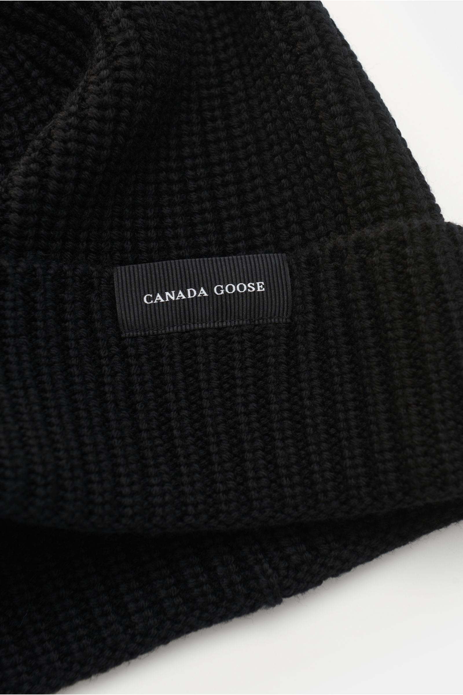 Wollmutze Rib Toque schwarz
