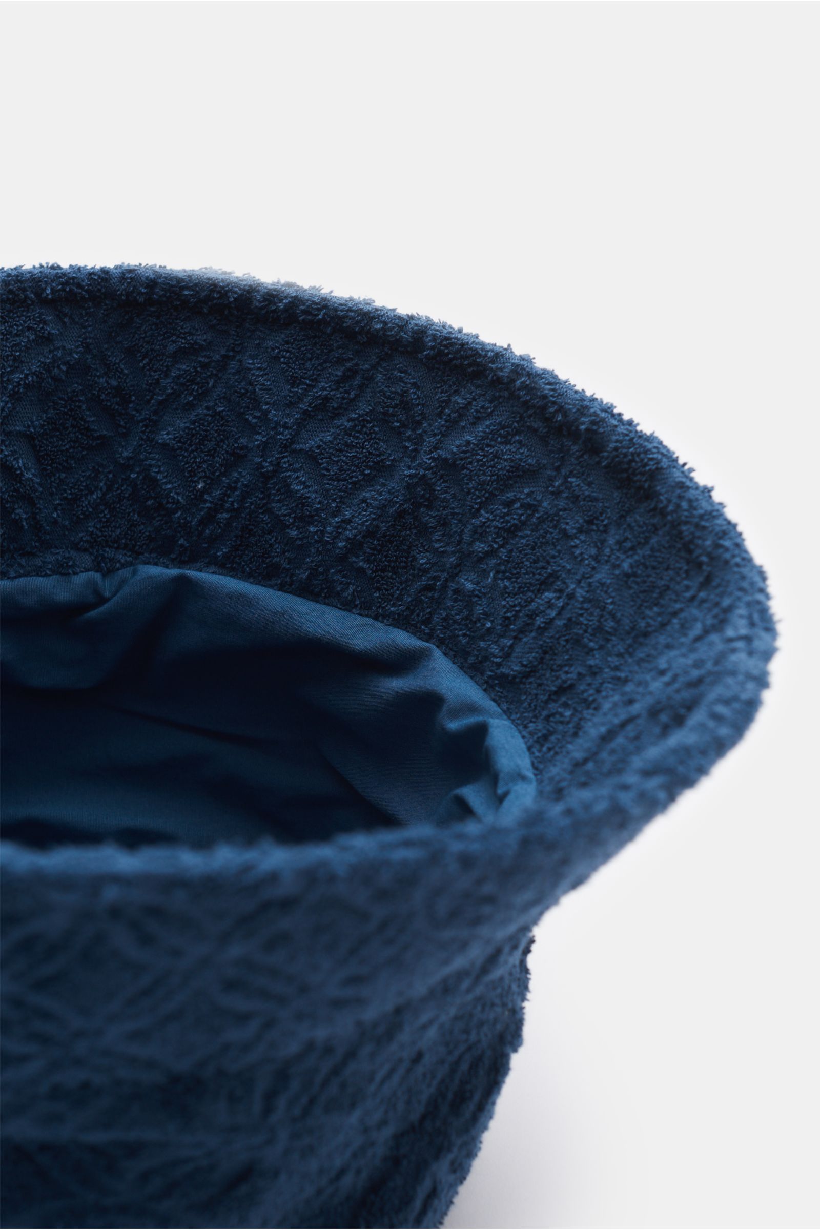 04651/ A trip in a bag Terry bucket hat 'Tile' navy