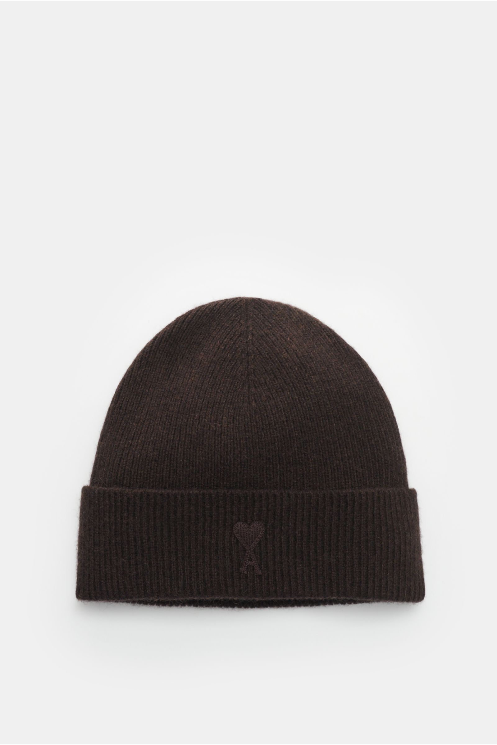 AMI PARIS beanie 'Ami de Cœur' dark brown | BRAUN Hamburg