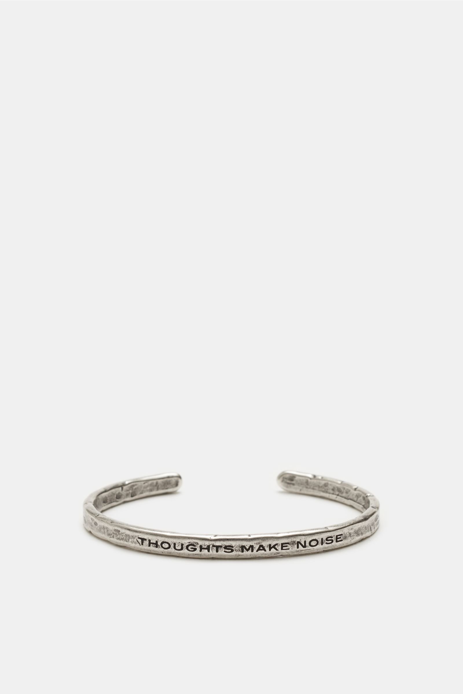 Armband 'Thoughts make noise' silber