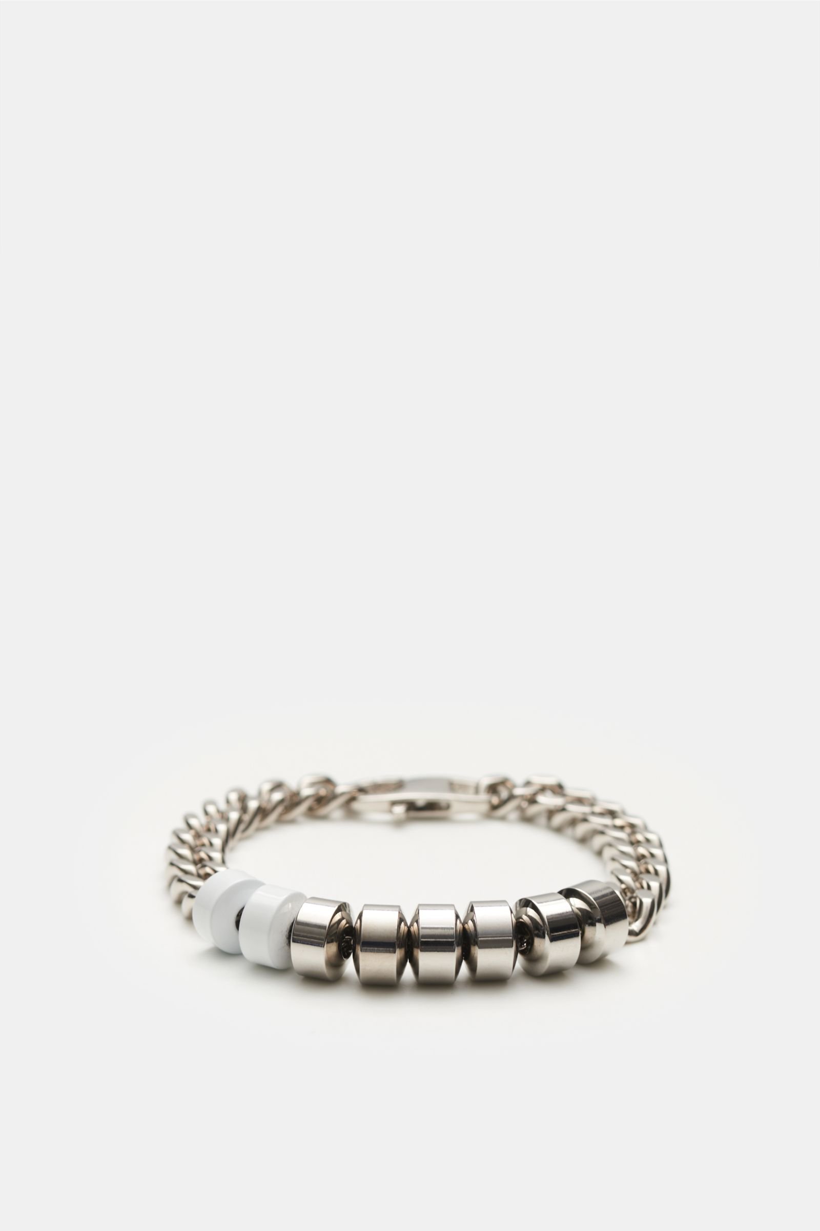 Bracelet 'Merge Candy Charm' silver/white