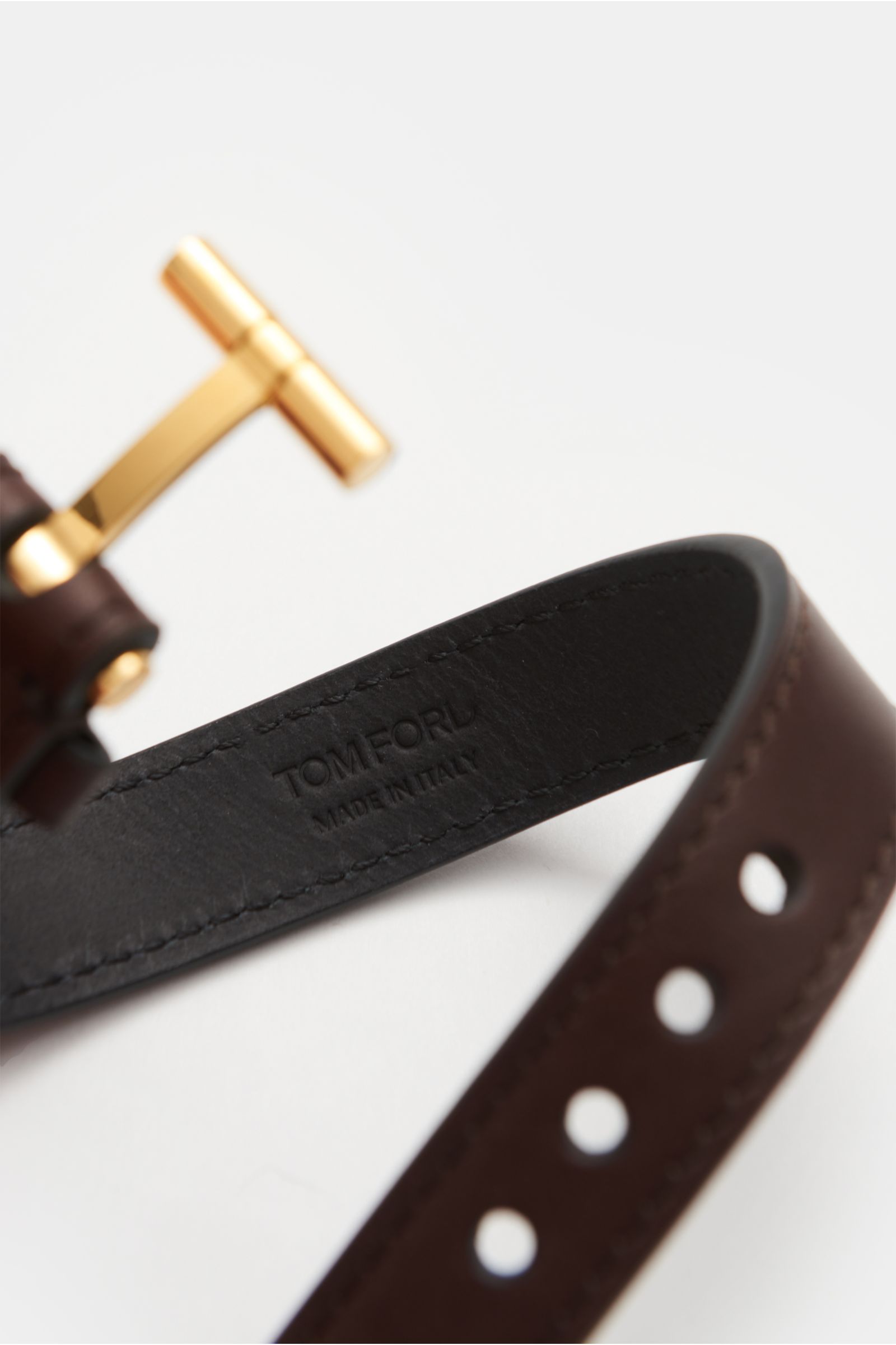 Tom Ford Wristband dark brown/gold