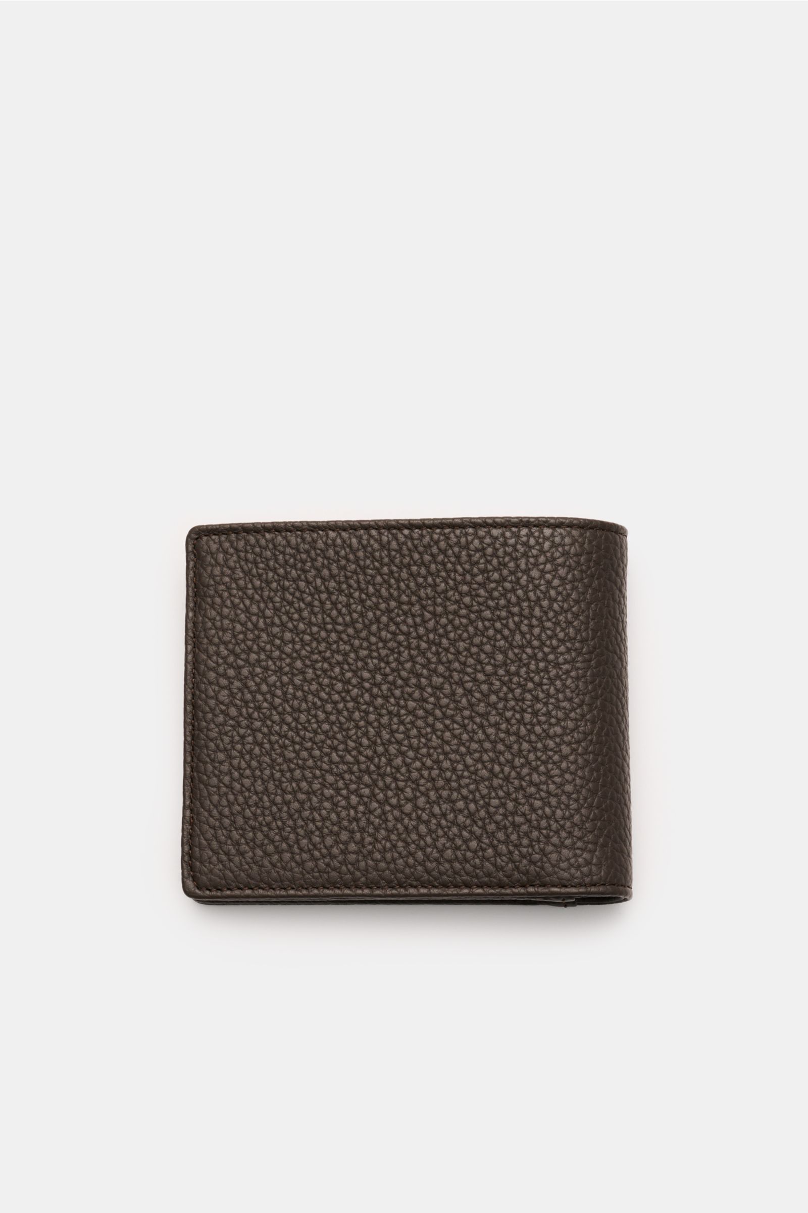 Top view of the Serapian Portemonnaie dunkelbraun, a classic wallet in dark brown cashmere leather with a distinctive grain.

Alles Wesentliche stilvoll organisiert: Das klassische Portemonnaie von SERAPIAN aus edlem Cashmere-Leder bietet sicheren Plat