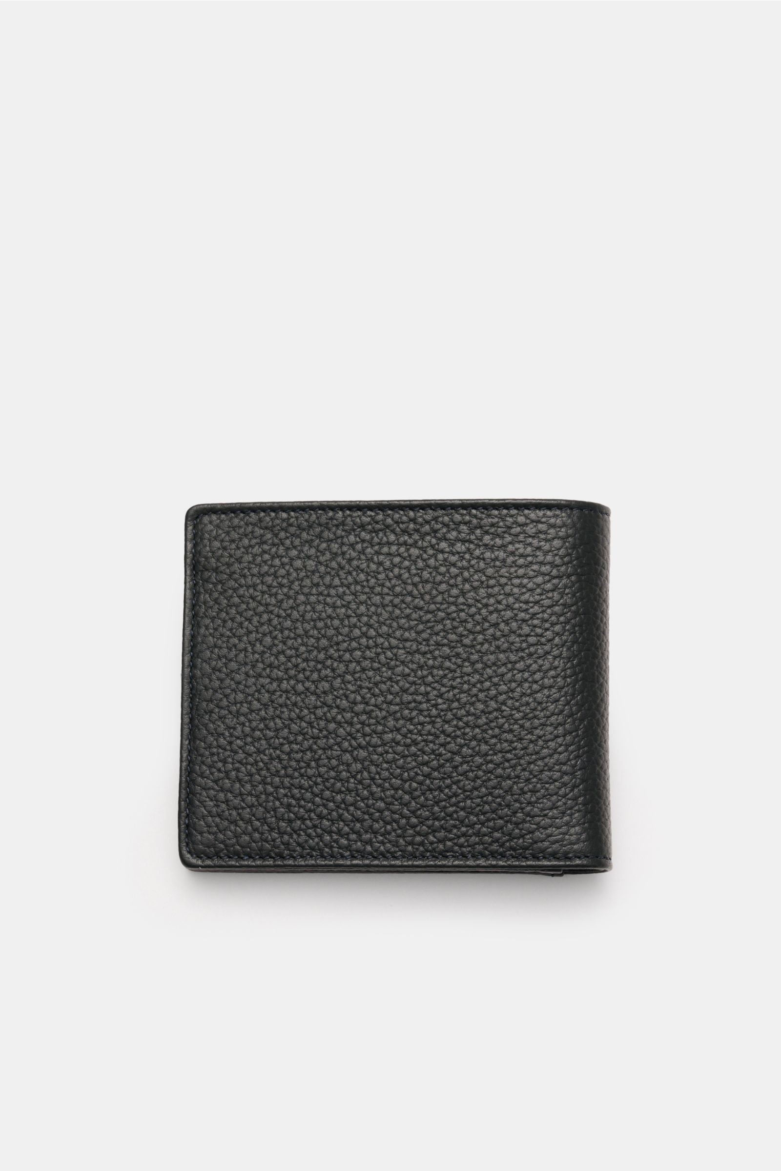 Top-down view of Serapian Portemonnaie navy in elegant, textured cashmere calf leather, classic wallet design with neat stitching.

Description: Alles Wesentliche stilvoll organisiert: Das klassische Portemonnaie von SERAPIAN aus edlem Cashmere-Leder b