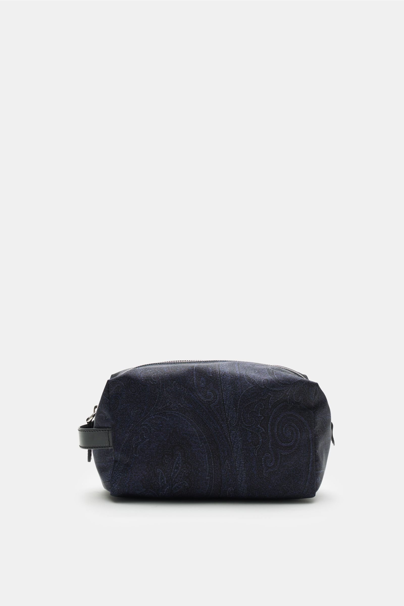 Toiletry bag navy patterned