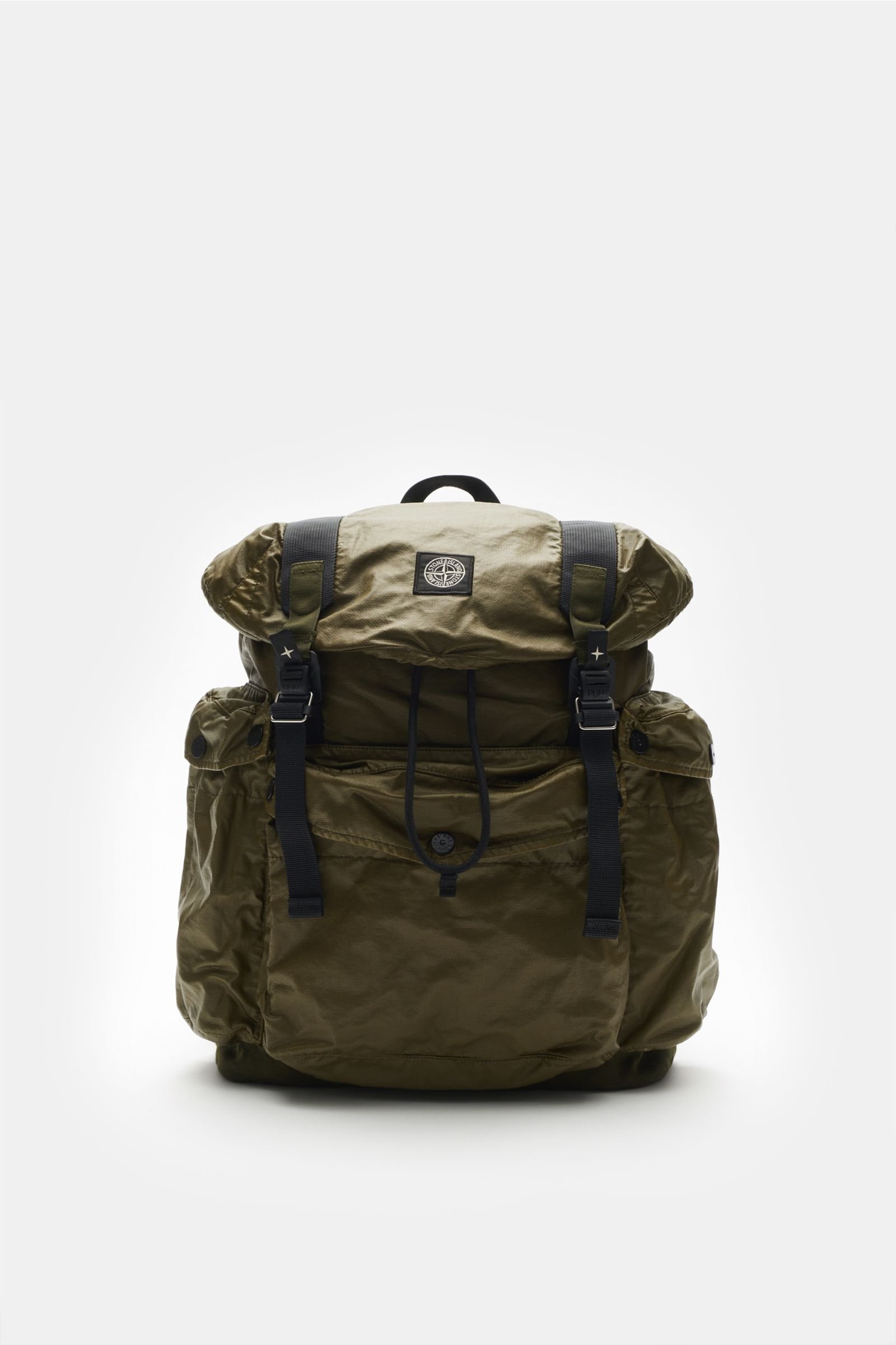 Backpack 'Mussola Gommata Canvas Print' olive