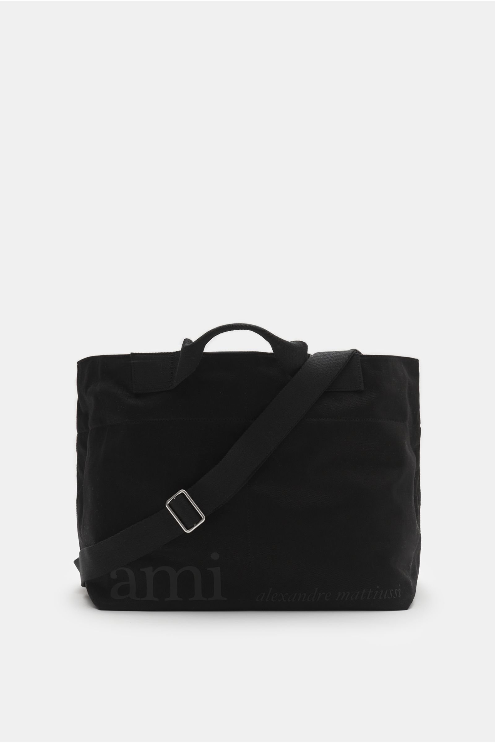 Canvas shopper bag black
