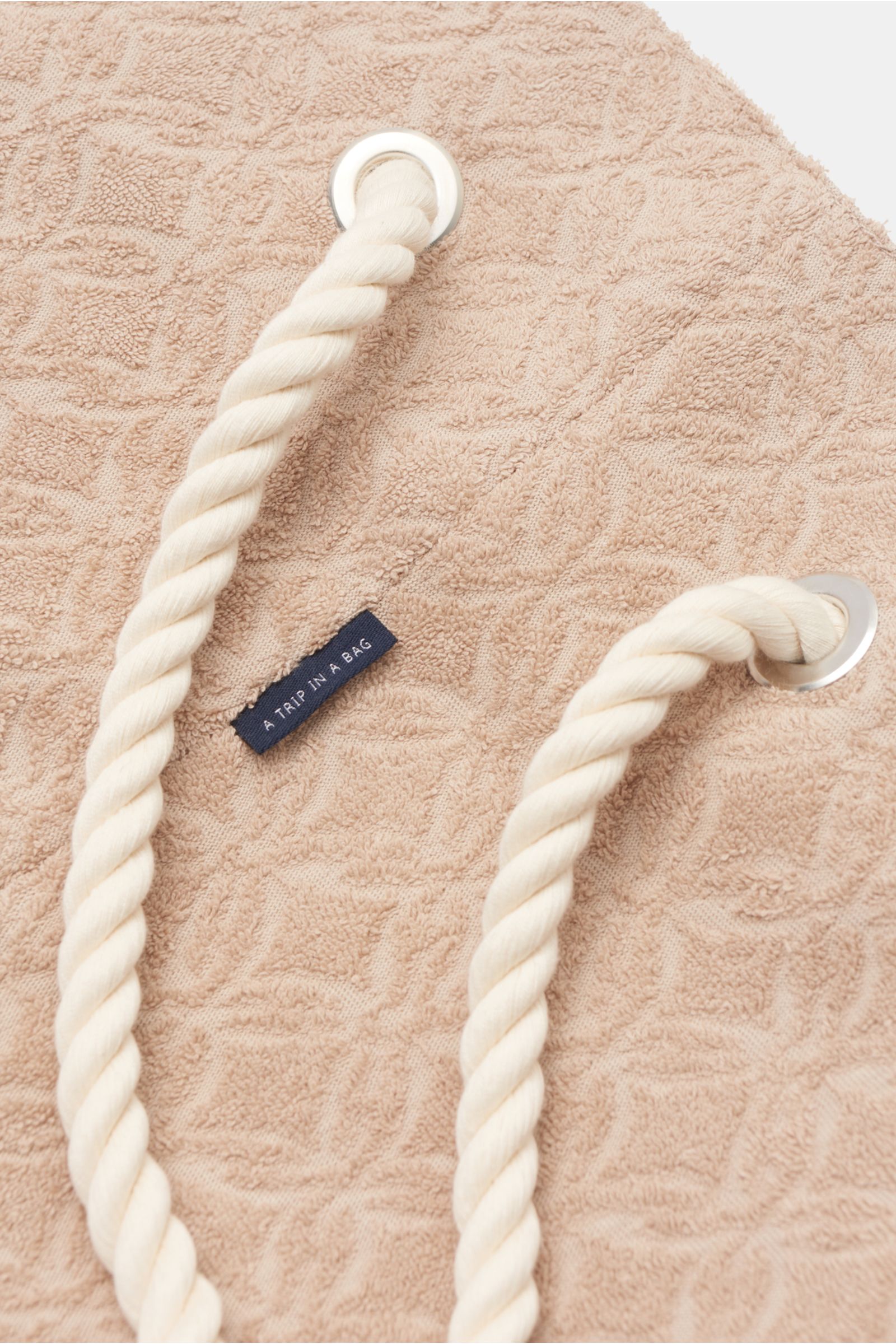 04651/ A trip in a bag Frottee-Seesack 'Terry Sac' beige