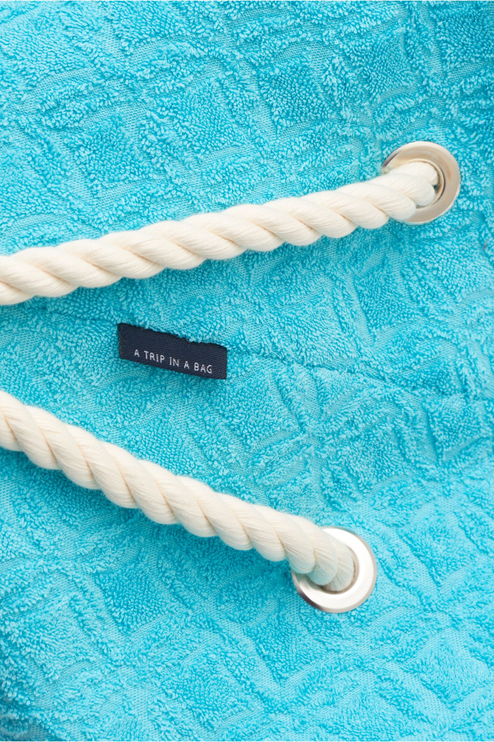 04651/ A trip in a bag Terry duffel bag 'Terry Sac' turquoise