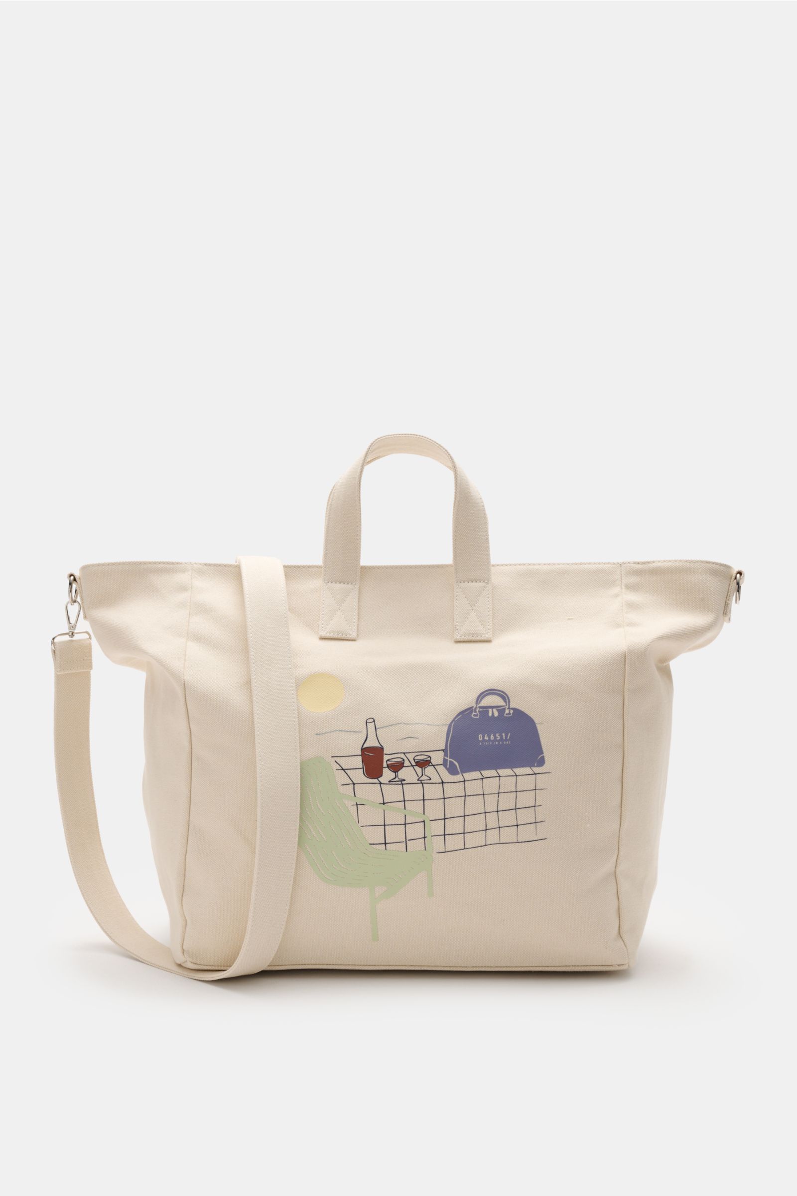 04651/ A trip in a bag Shopper 'Beachbag' beige