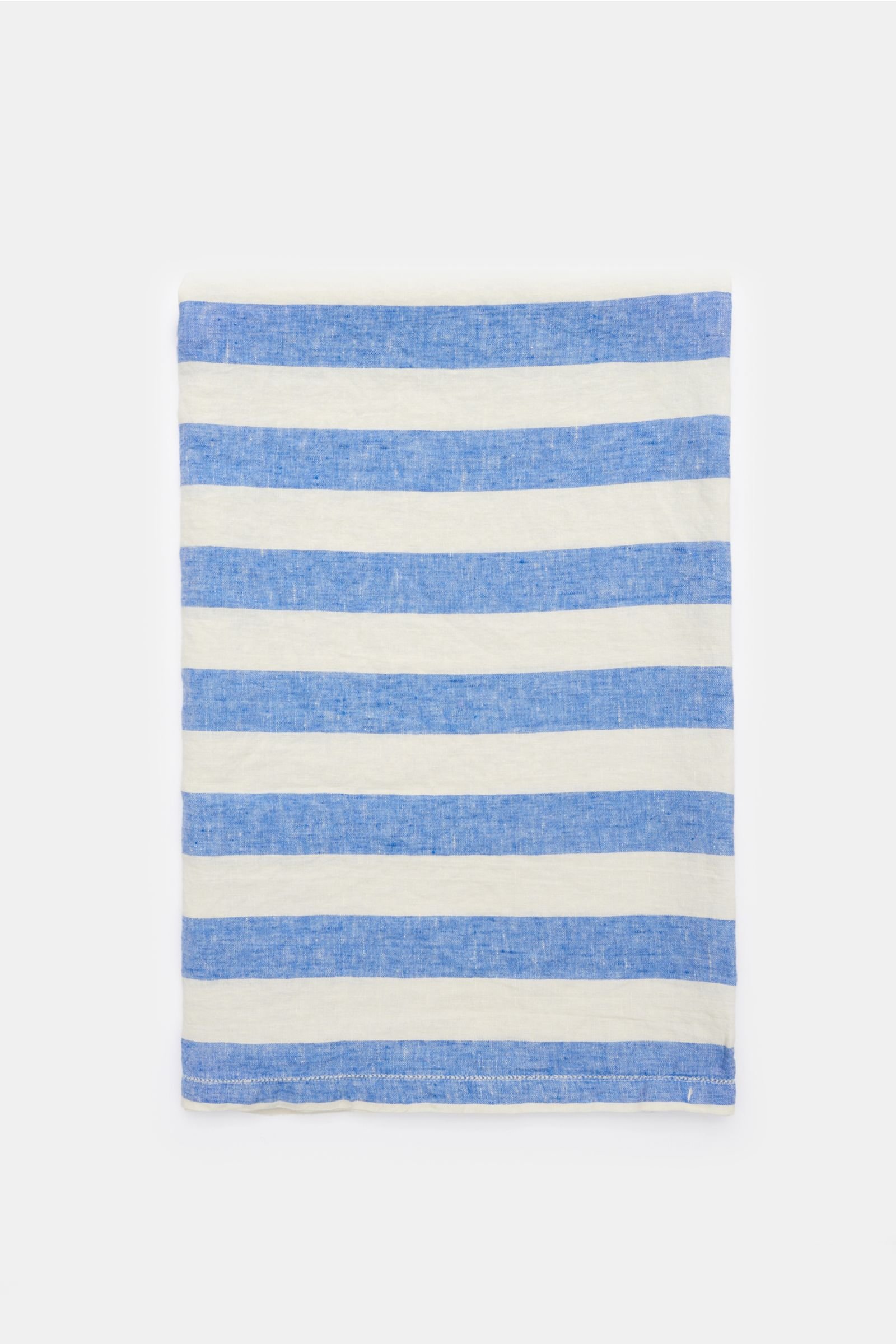FRESCOBOL CARIOCA linen beach towel blue/off-white striped | BRAUN Hamburg
