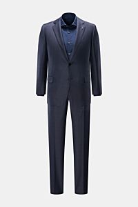 Belvest Anzug graublau meliert/schwarz kariert