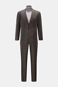 Cesare Attolini Anzug graubraun kariert