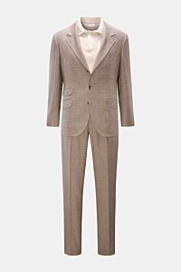 Brunello Cucinelli Anzug graubraun/grau kariert