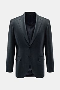 Brioni Cashmere Sakko 'New Plume' dunkelgrün/schwarz kariert