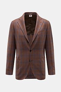 Borrelli Sakko 'Procida' braun/dunkelblau kariert