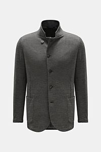 Emporio Armani Knit blazer dark grey mottled