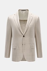 Corneliani Smart-casual jacket light grey/cream checked