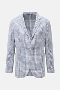 Sipario Smart-casual jacket 'Ginza' grey-blue/off-white checked