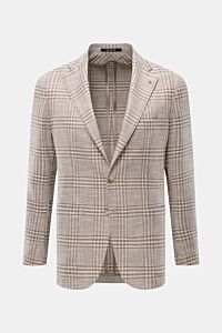 Tagliatore Smart-casual jacket 'Monte Carlo' beige/taupe checked