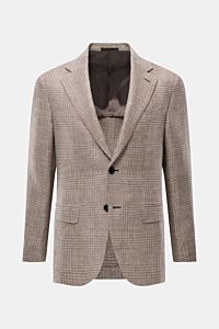 Caruso Smart-casual jacket 'Aida' taupe/brown checked