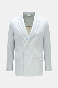 Circolo 1901 Jersey-Sakko weiß/hellblau gestreift