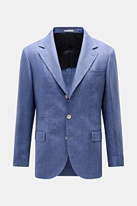 Brunello Cucinelli Linen smart-casual jacket grey-blue melange