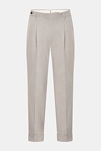 PT Torino Wollhose 'Carrot Fit' hellgrau meliert