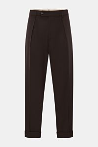 Berwich Wool trousers 'Chiaia' dark brown
