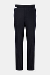 04651/ A trip in a bag Woll-Jogpants 'Flannel Pants' navy