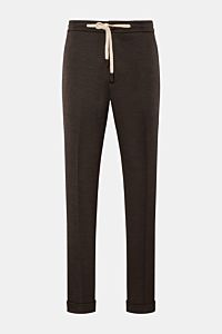 Marco Pescarolo Jogpants 'Caracciolo' dunkelbraun meliert