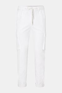 04651/ A trip in a bag Corduroy cargo pants off-white
