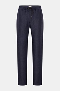 Agnona Leinen-Jogpants navy