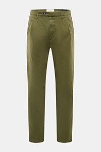 Closed Baumwollhose 'Bergen Tapered' oliv