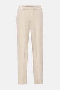 04651/ A trip in a bag Leinen-Jogpants 'Linen Pants' beige