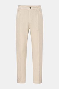 04651/ A trip in a bag Linen jogger pants 'Linen Pants' beige