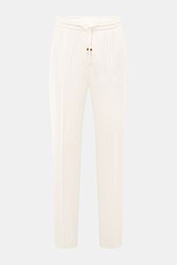 Brunello Cucinelli Linen jogger pants off-white