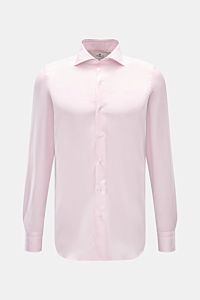 Finamore Business Hemd 'Edoardo Napoli' Haifisch-Kragen rosé