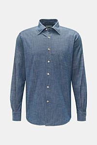 Glanshirt Casual shirt slim collar smoky blue