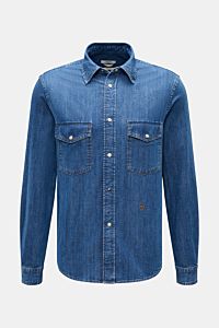 Jacob Cohen Jeanshemd Kent-Kragen blau