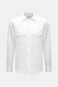 Jacob Cohen Jeanshemd schmaler Kragen offwhite