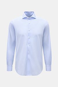 Gherardi Casual Hemd Haifisch-Kragen hellblau/weiß kariert