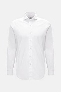 Gherardi Oxford shirt shark collar white