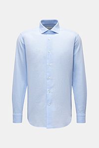 Guglielminotti Casual Hemd Haifisch-Kragen hellblau