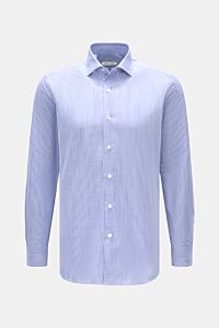 Guglielminotti Casual Hemd Haifisch-Kragen blau/weiß gestreift